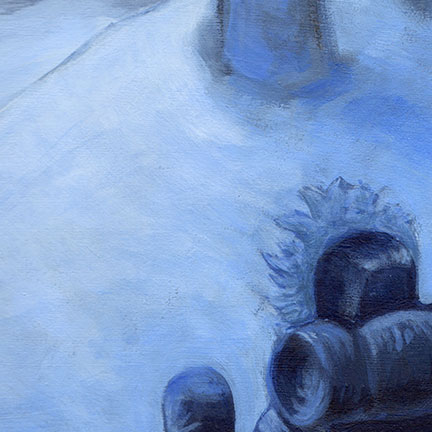 A image of a father and son walking for the cover of The Road